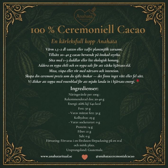 Anahata Ceremonial Cacao 227gr